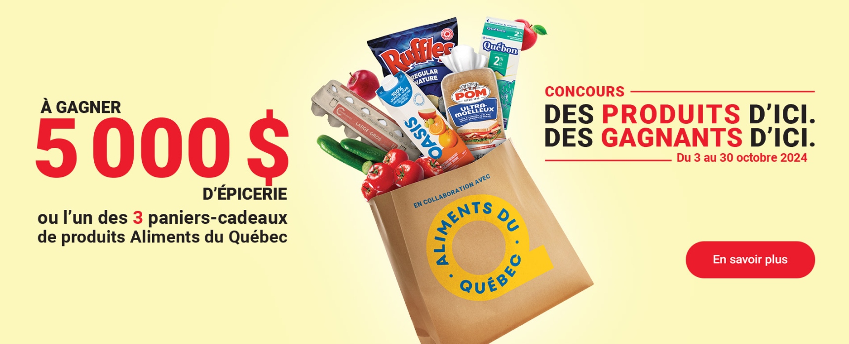 Des produits dici des gagnants dici