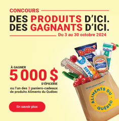 Des produits dici des gagnants dici