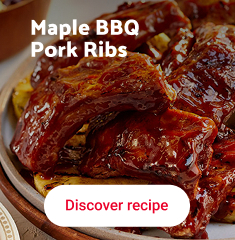 Maple BBQ pork ribs