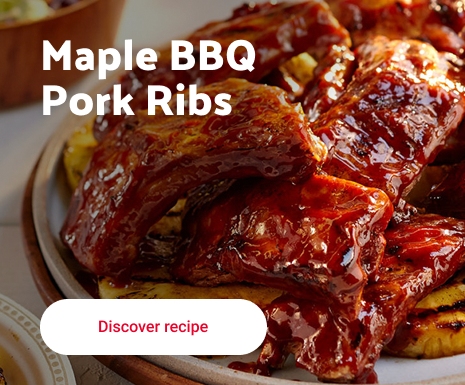 Maple BBQ pork ribs