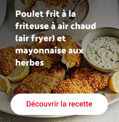 Poulet frit a la friteuse